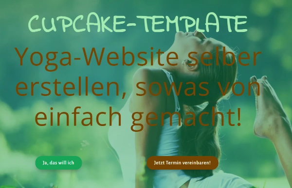 Yoga-Website mit Cupcake selber erstellen